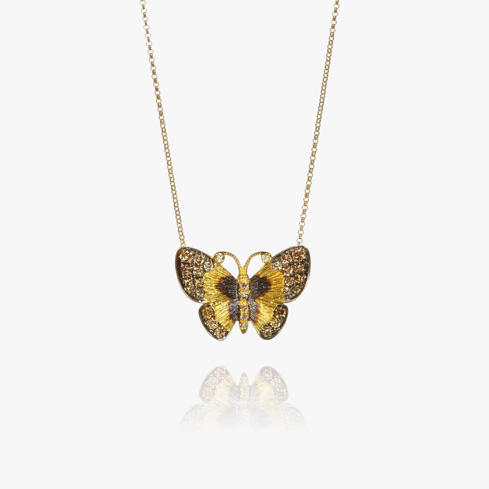 Butterflies 18ct Gold Diamond Necklace | Annoushka jewelley