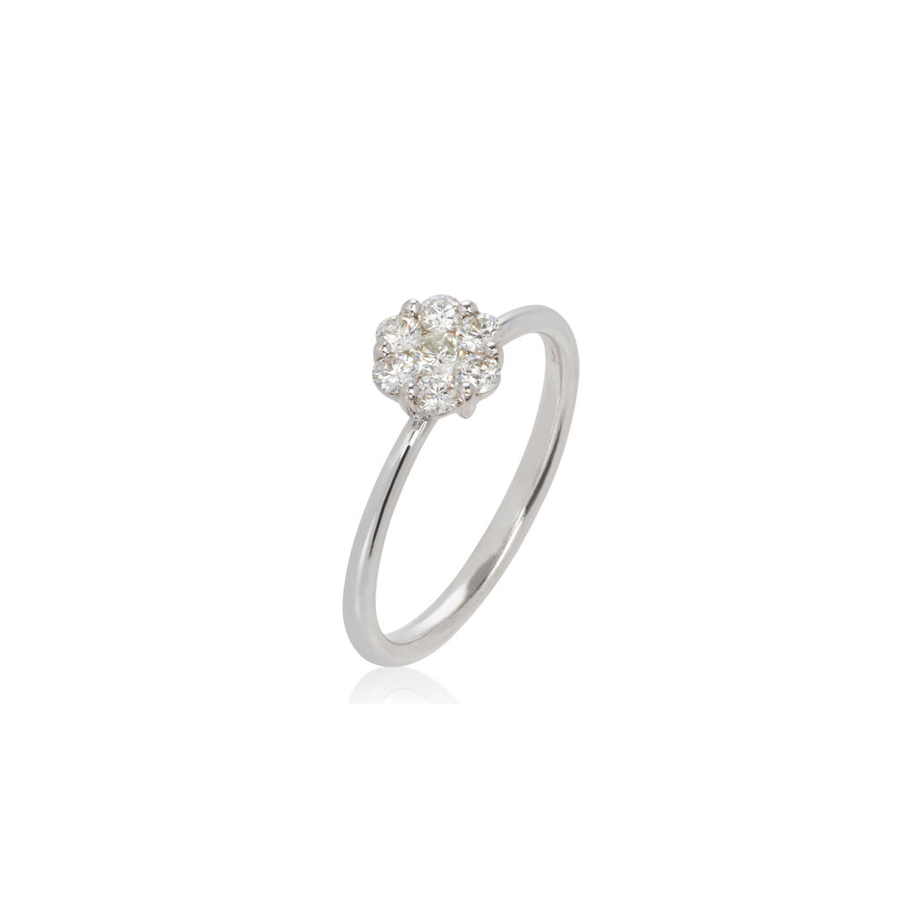 Daisy 18ct White Gold 0.5ct Diamond Ring | Annoushka jewelley