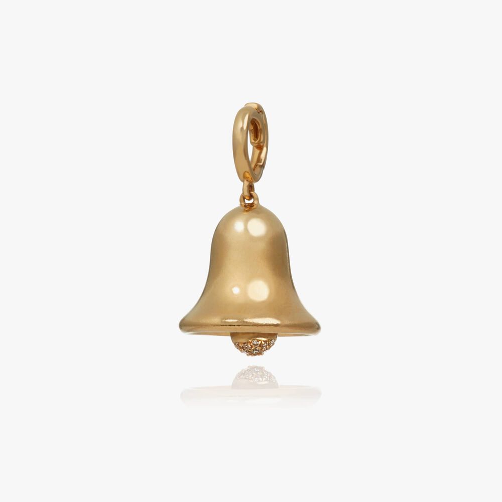 Annoushka x The Vampire's Wife 18ct Yellow Gold Bell Charm Pendant | Annoushka jewelley