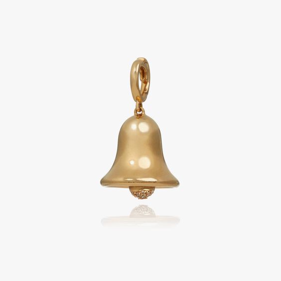 Annoushka x The Vampire's Wife 18ct Yellow Gold Bell Charm Pendant
