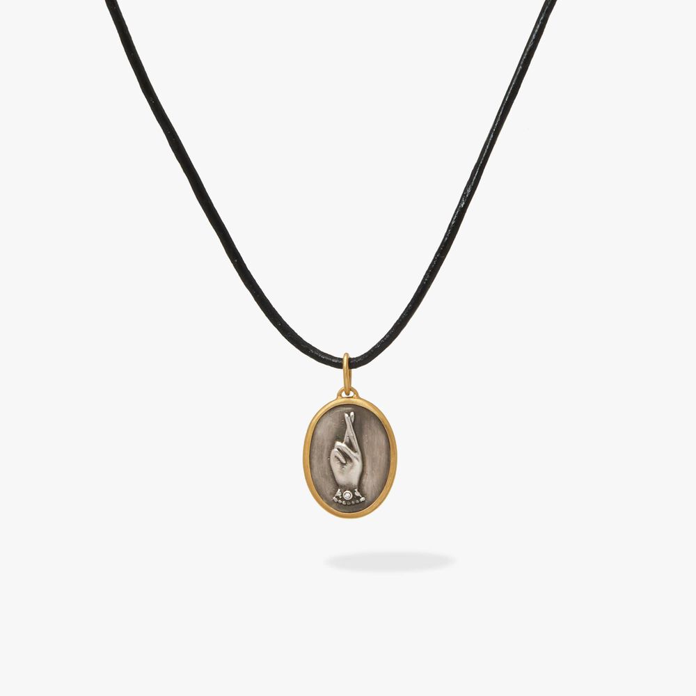 14ct Gold Hoping Hands Pendant | Annoushka jewelley