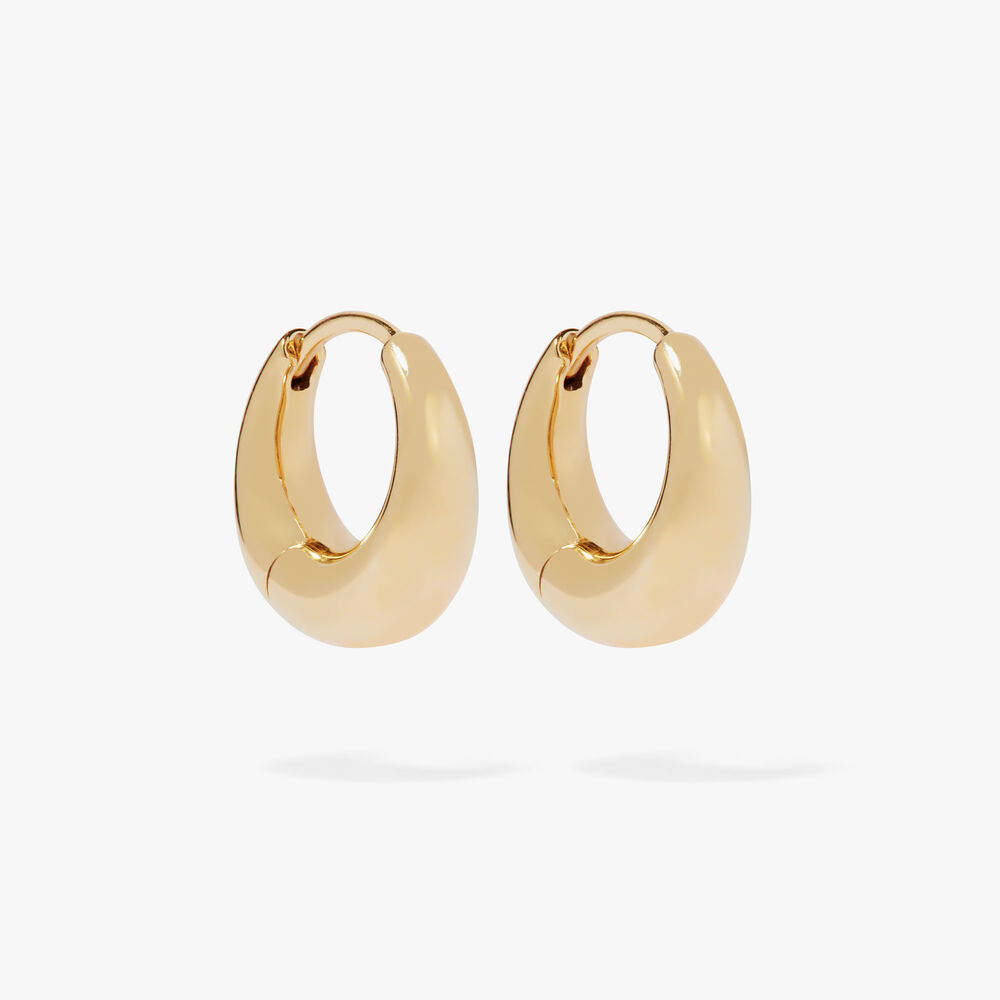 18ct Gold Huggies Hoop Earrings | Annoushka jewelley