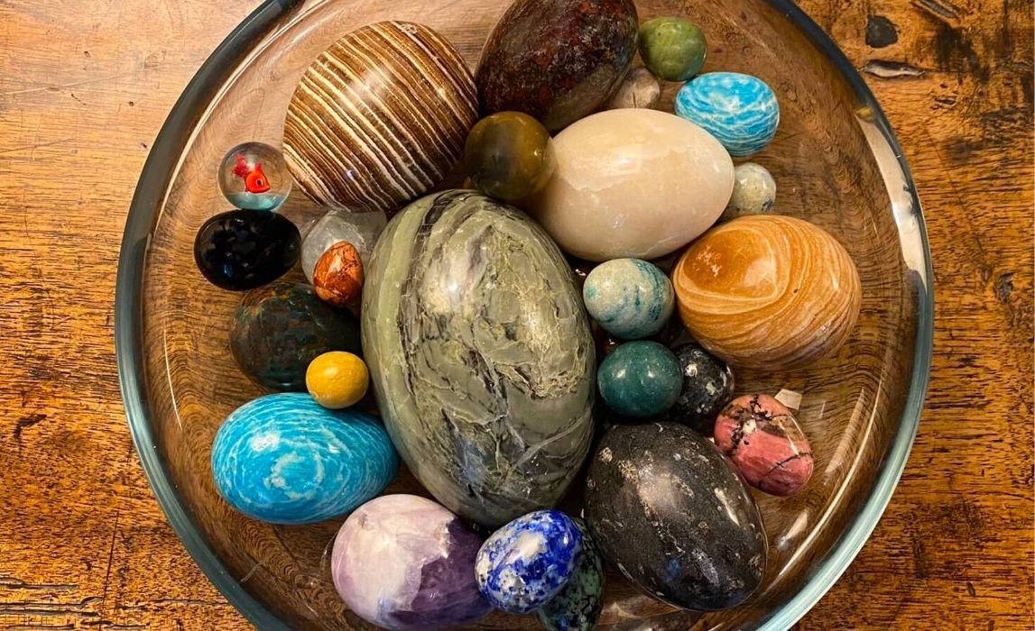 bowl of stones