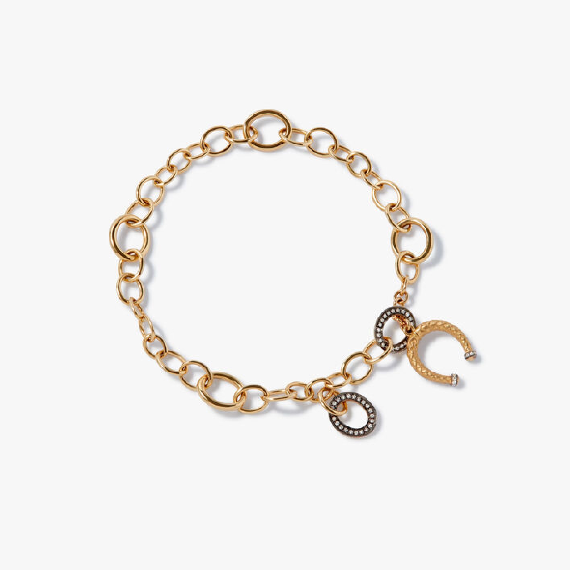 Annoushka X The Vampire's Wife 18ct Gold Diamond Charm Bracelet