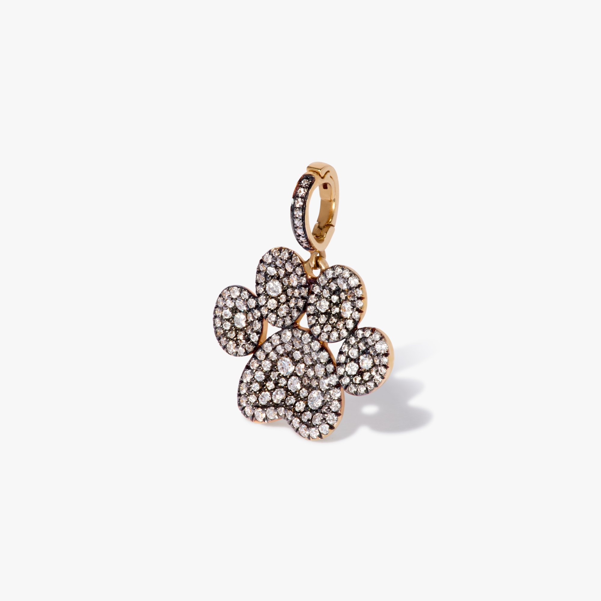 Annoushka 18ct Gold Diamond Paw Print Charm