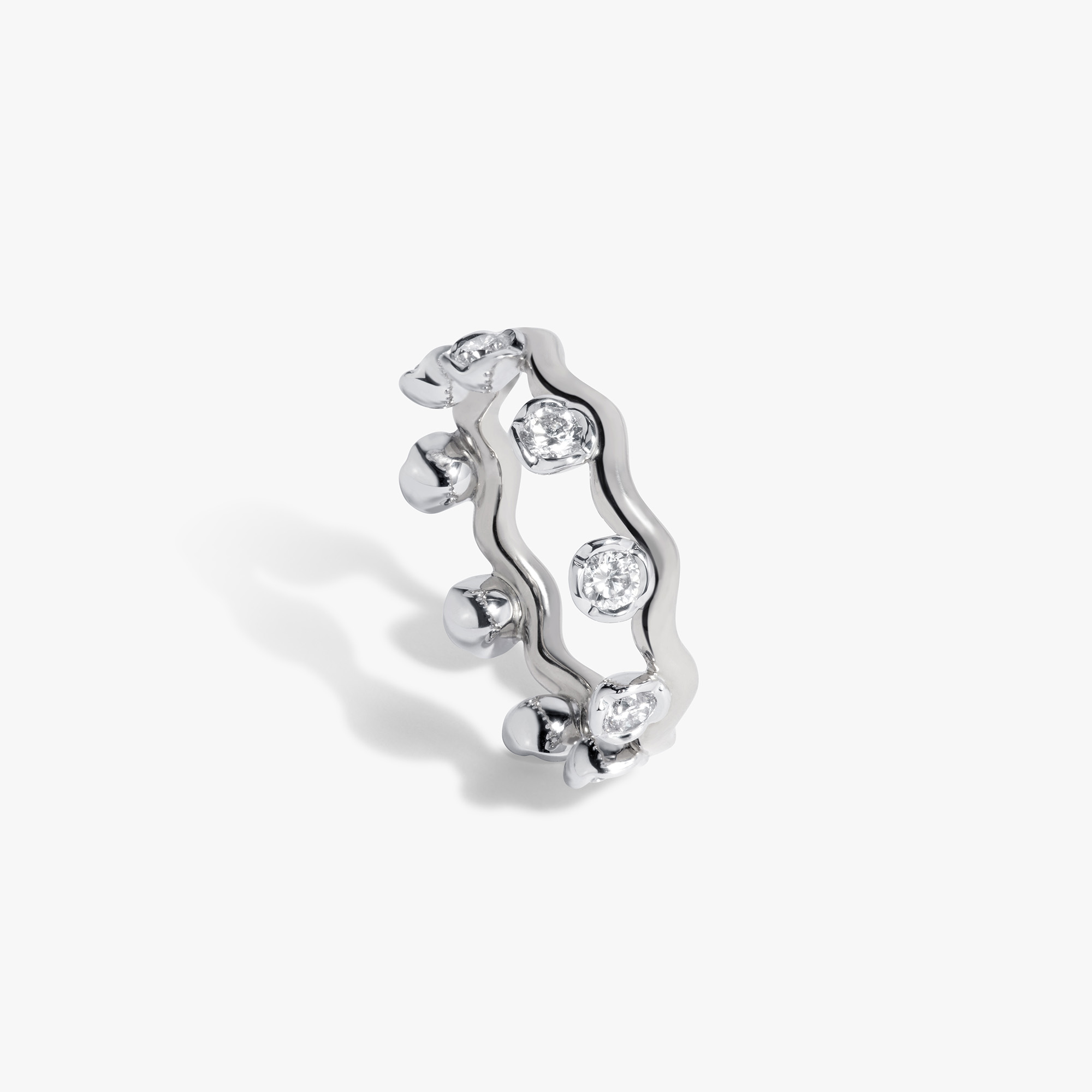 Annoushka Whoopsie Daisy Diamond Ring 18w R In White Gold