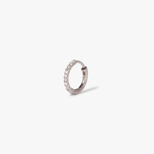 Dusty Diamond Hoop Earring