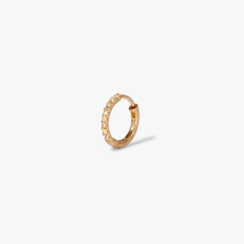 Dusty Diamonds 12mm Hoop Earring