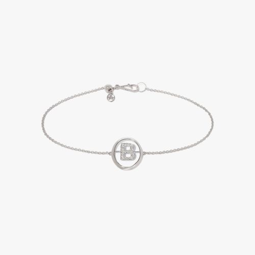 Initials Diamond B Bracelet