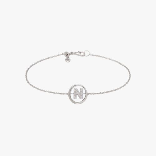 Initials Diamond N Bracelet