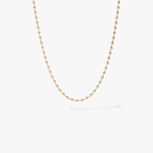 Gold Lattice Ball Chain Necklace