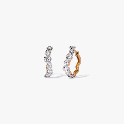 Whoopsie Diamond Hoop Earrings