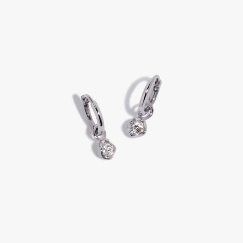 Small Hoop Whoopsie Daisy 0.20ct Diamond Earrings 