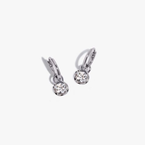 Small Hoop Whoopsie Daisy 0.70ct Diamond Earrings 