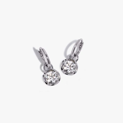 Small Hoop Whoopsie Daisy 1.50ct Diamond Earrings