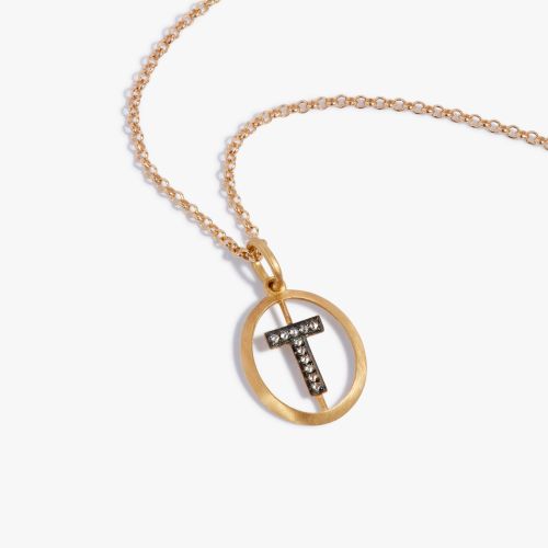 Initial T Necklace