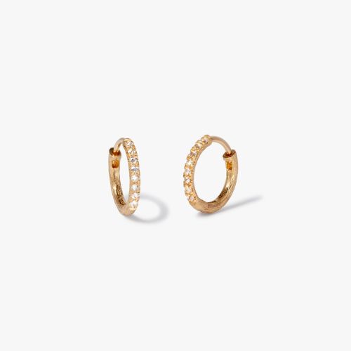 Dusty Diamonds 12mm Hoop Earrings