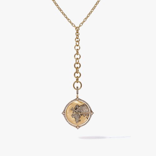 Mythology Spinning Globe Necklace