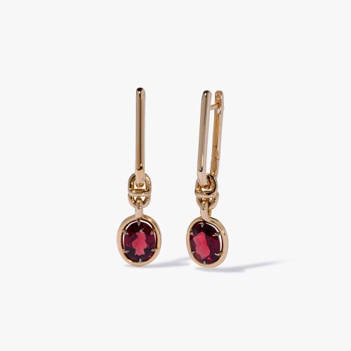 Knuckle Garnet Earrings