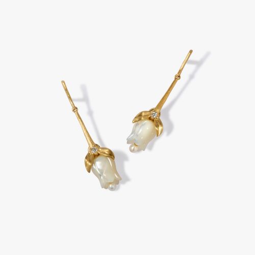 Tulips Stem Drop Earrings