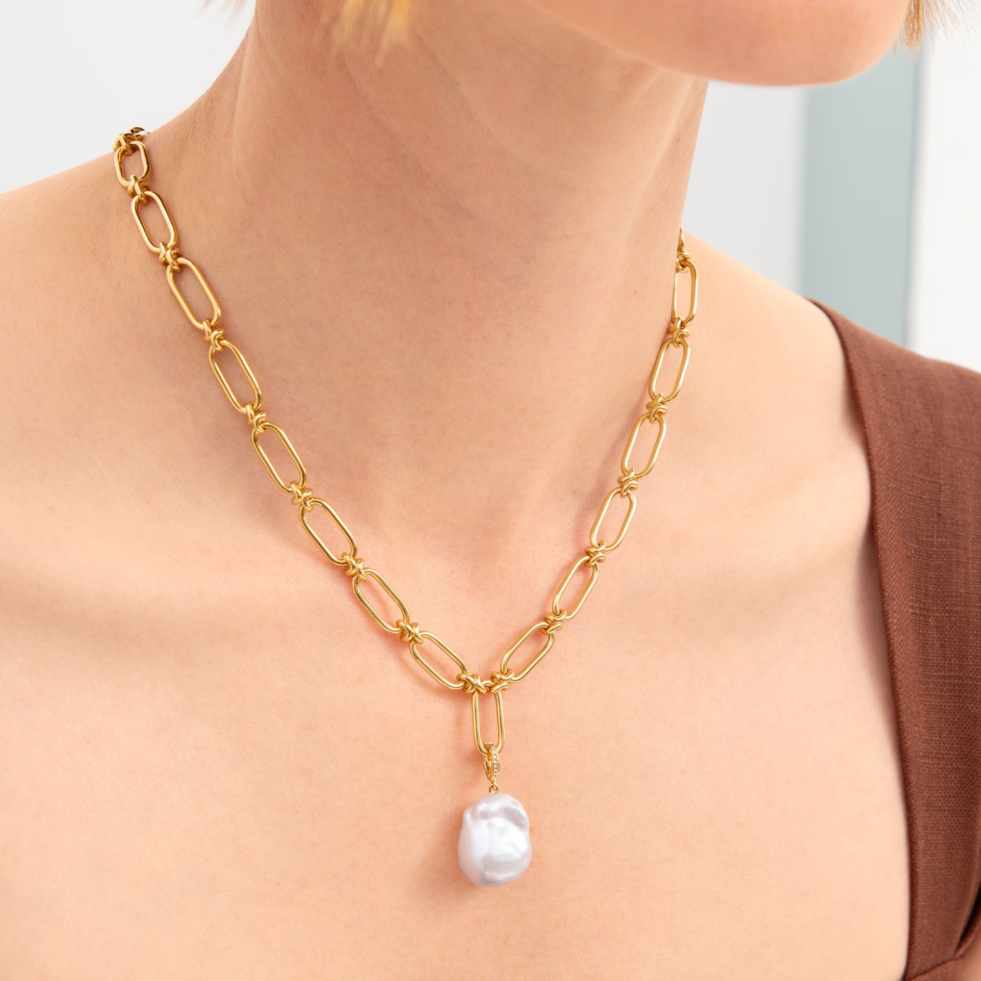 Baroque Pearl Charm Pendant