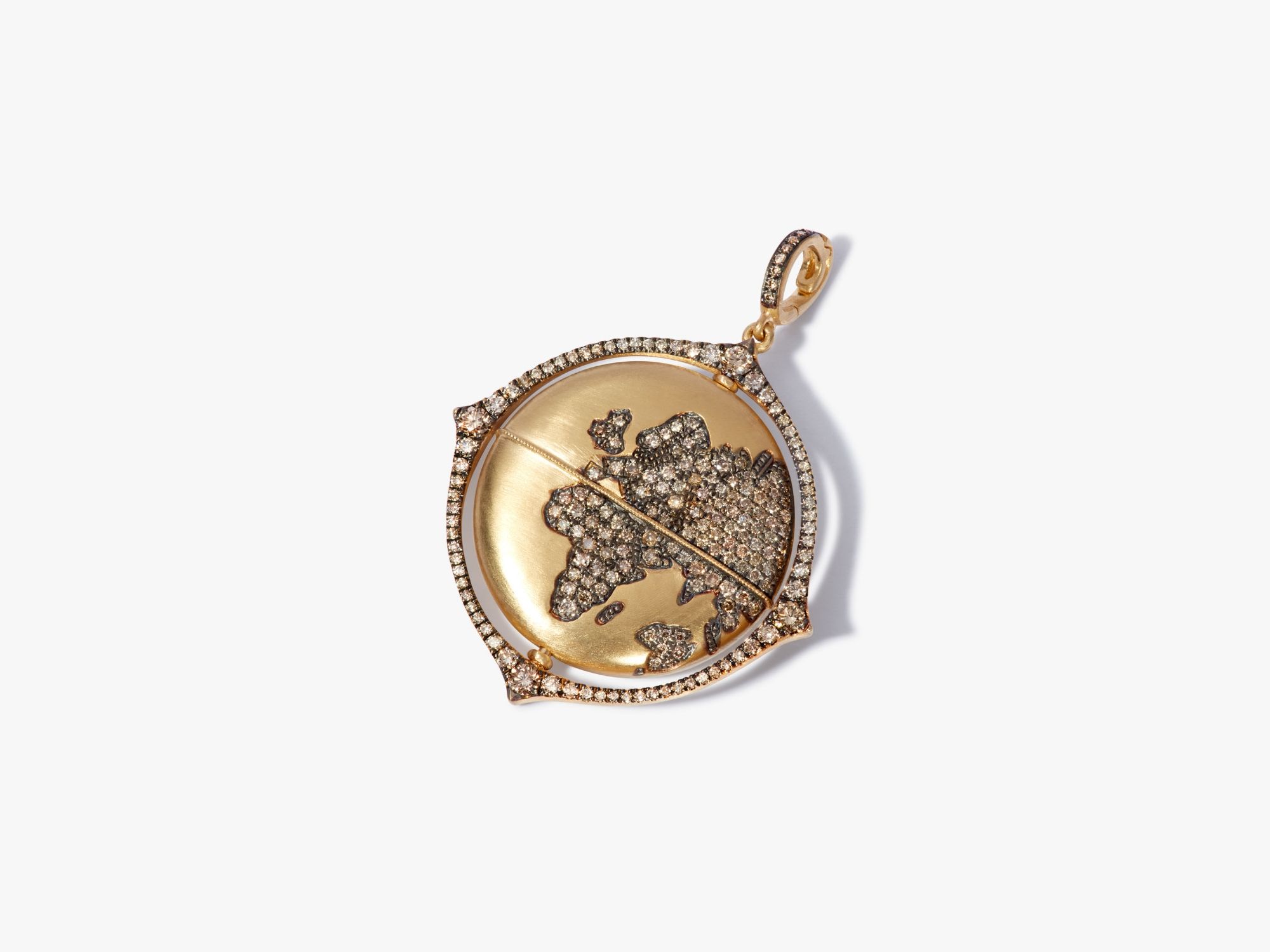 Mythology Spinning Globe Charm Pendant