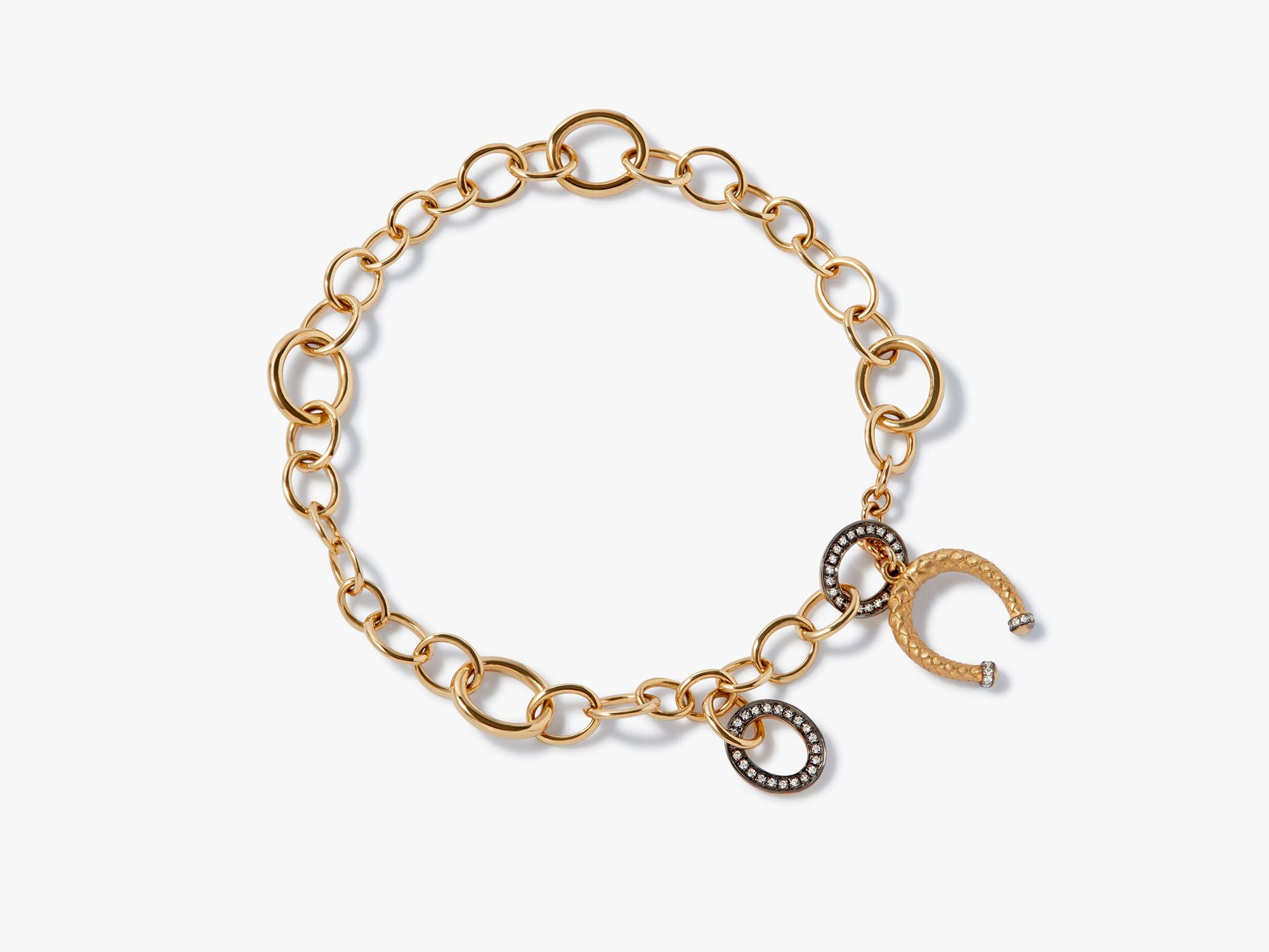 Diamond Charm Bracelet