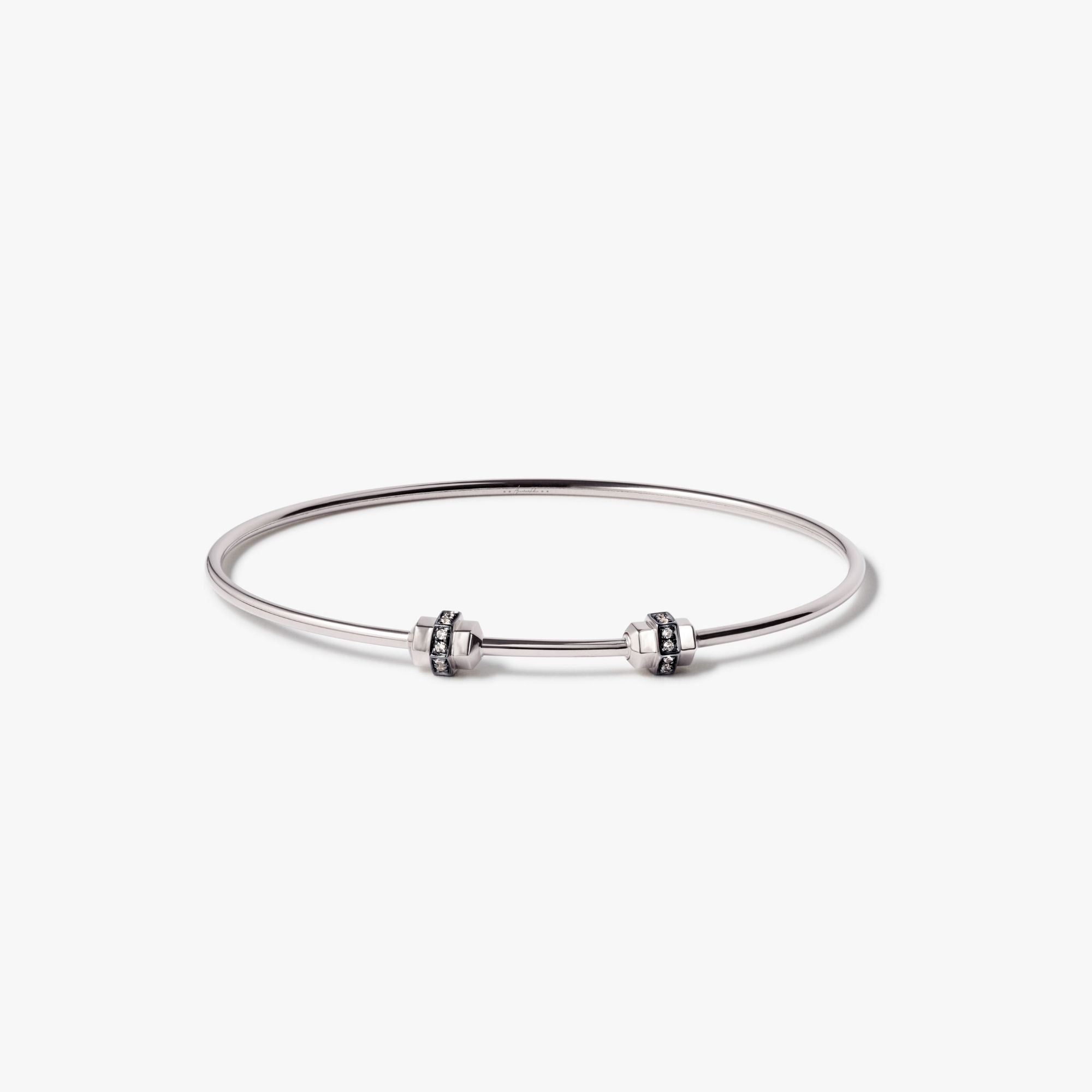 Sapphire Medium/Large Charm Bangle