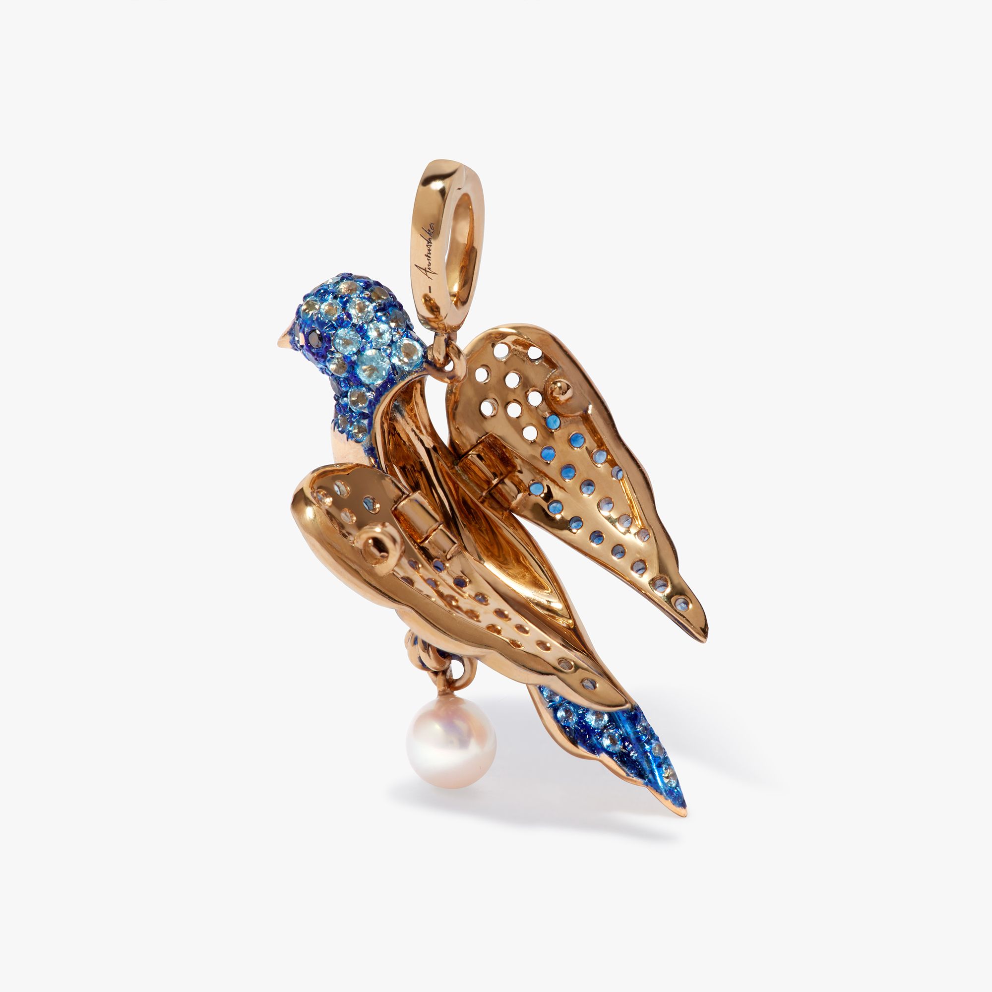 Mythology Bluebird Charm Pendant