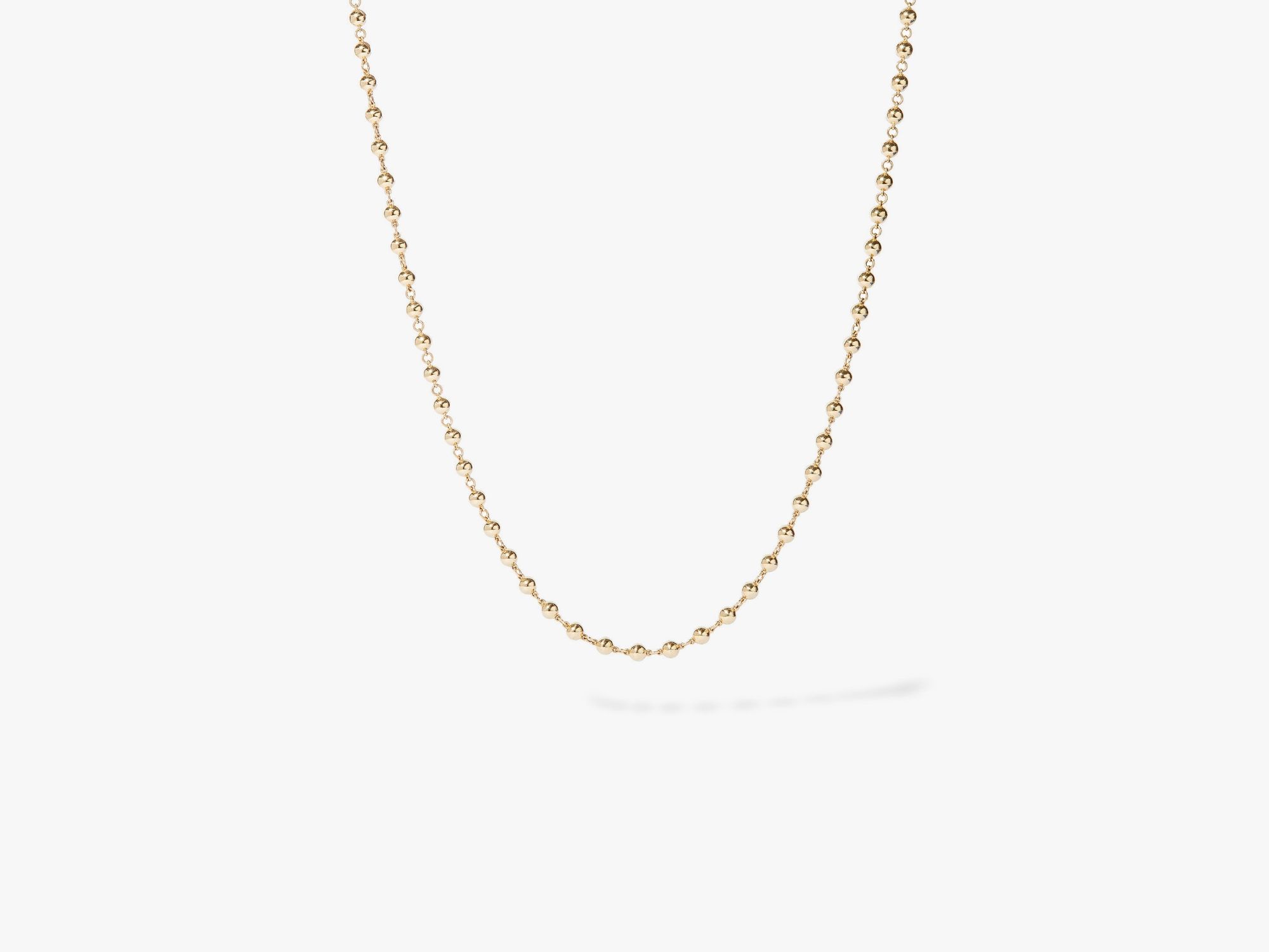 Gold Lattice Ball Chain Necklace