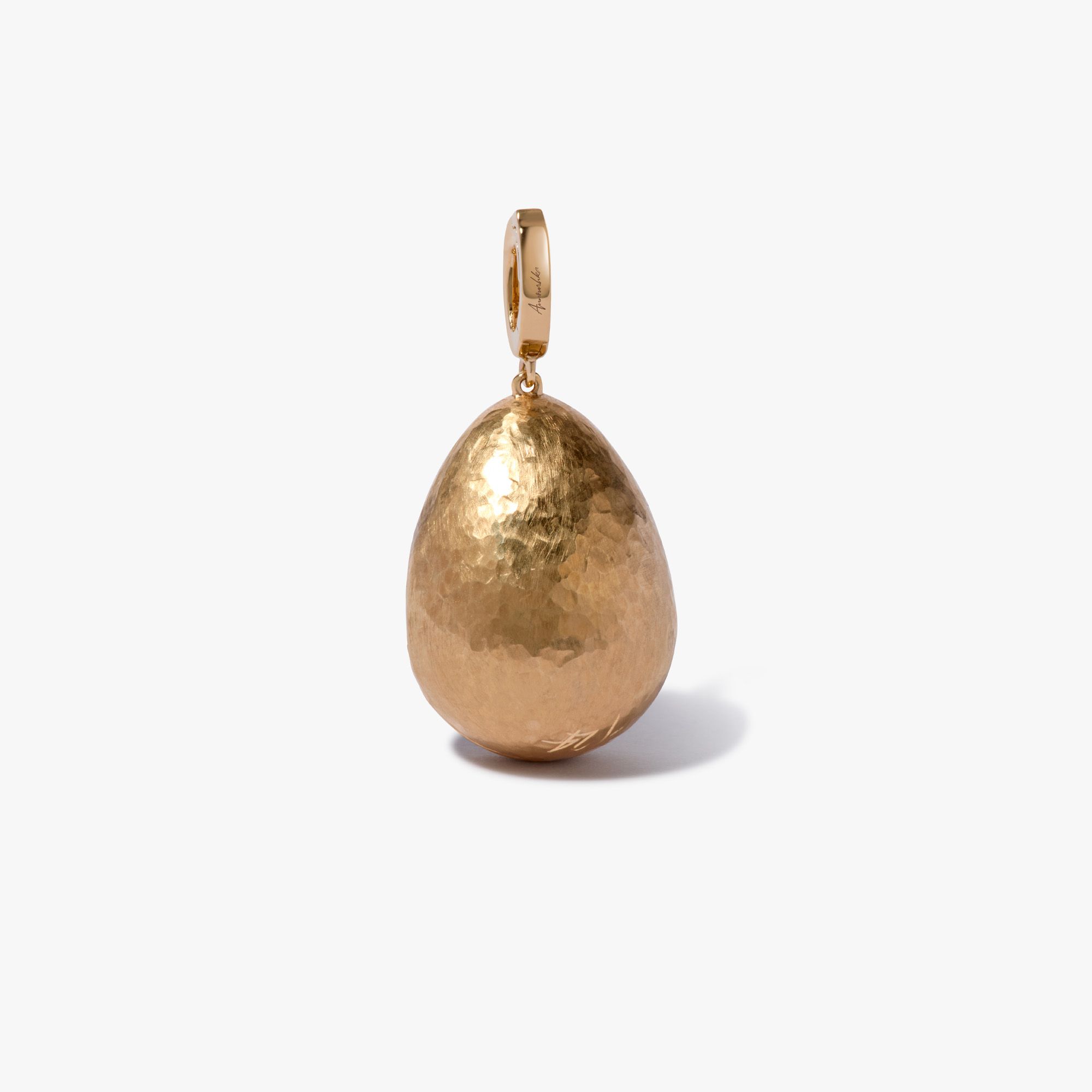 Golden Egg Locket Charm Pendant 