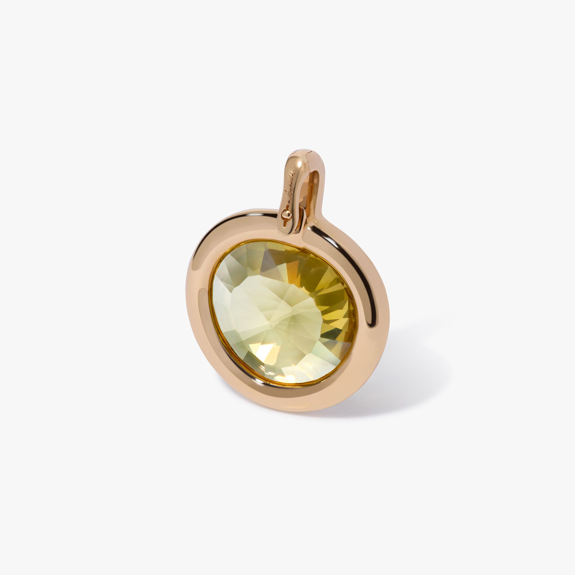 Sweetie Olive Quartz & Knuckle Necklace