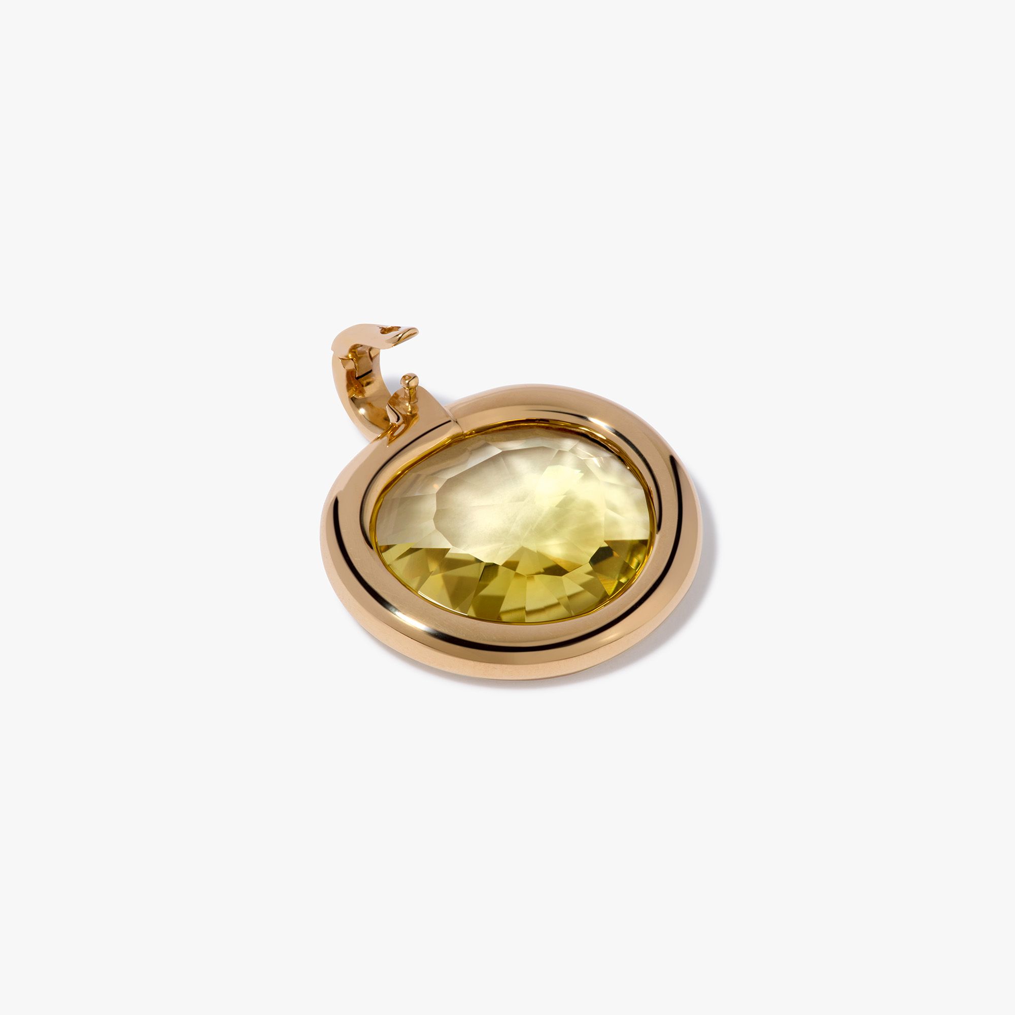 Sweetie Olive Quartz & Knuckle Necklace
