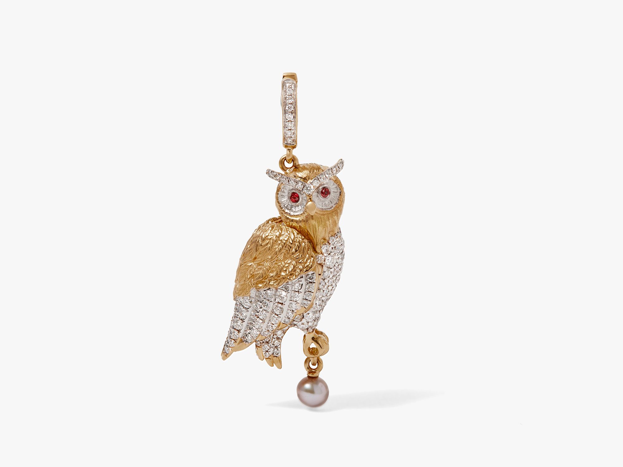Mythology Owl Charm Pendant