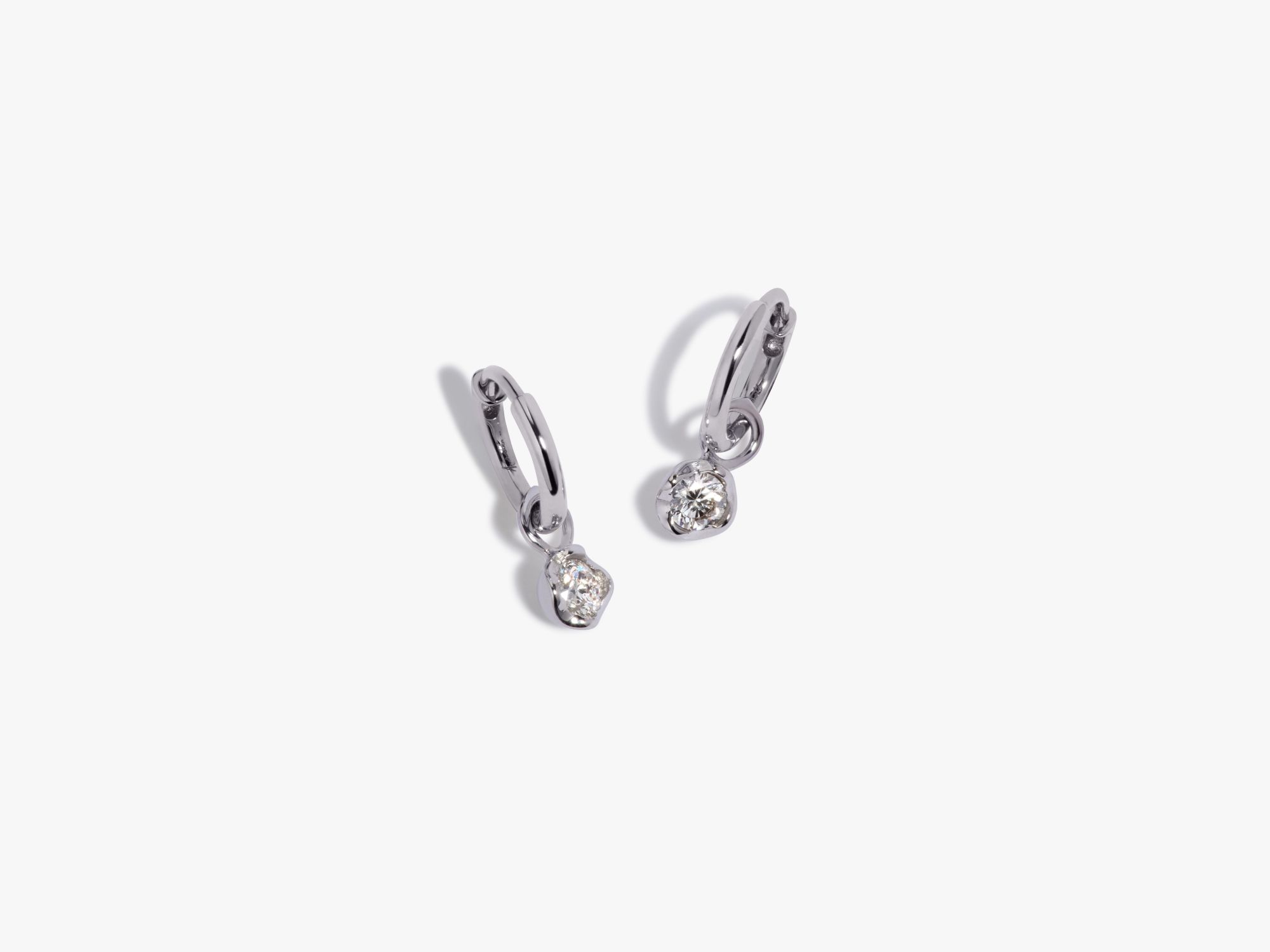 Small Hoop Whoopsie Daisy 0.20ct Diamond Earrings 
