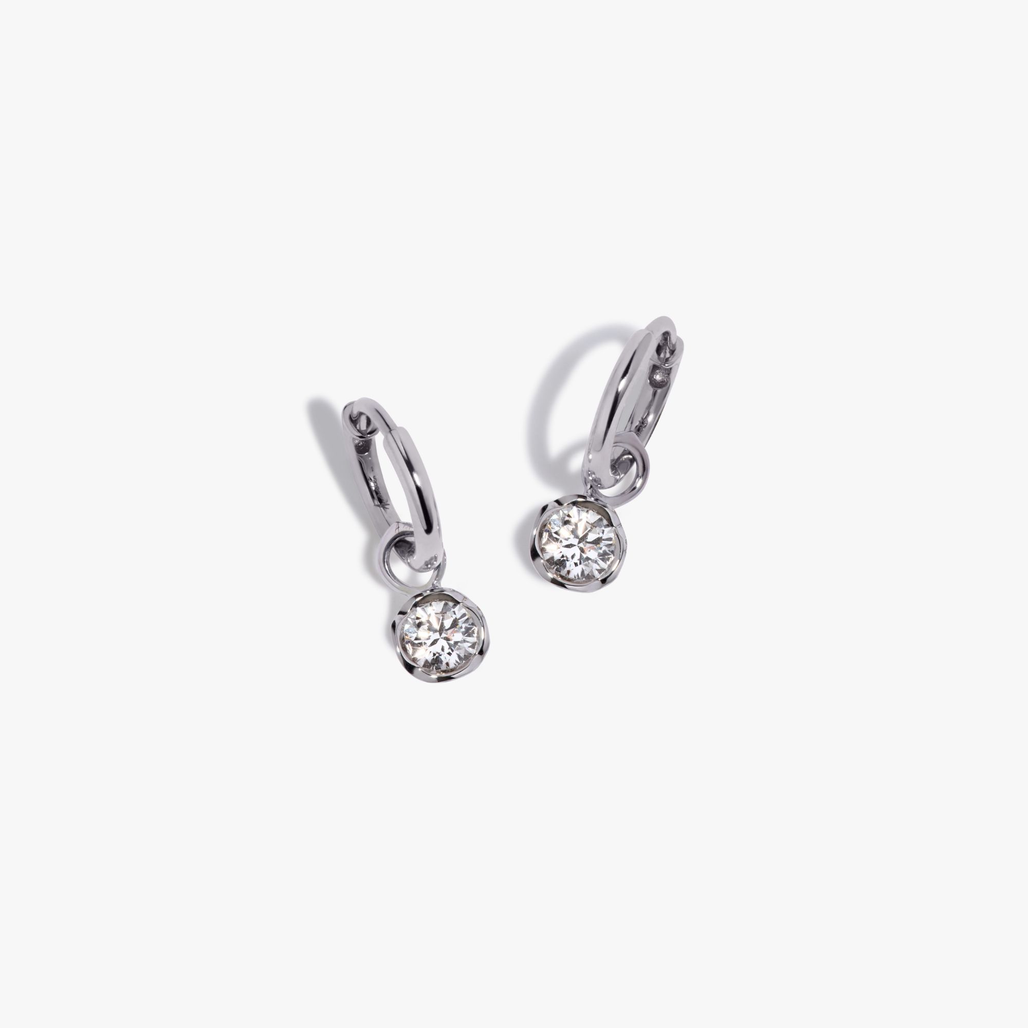 Small Hoop Whoopsie Daisy 0.50ct Diamond Earrings