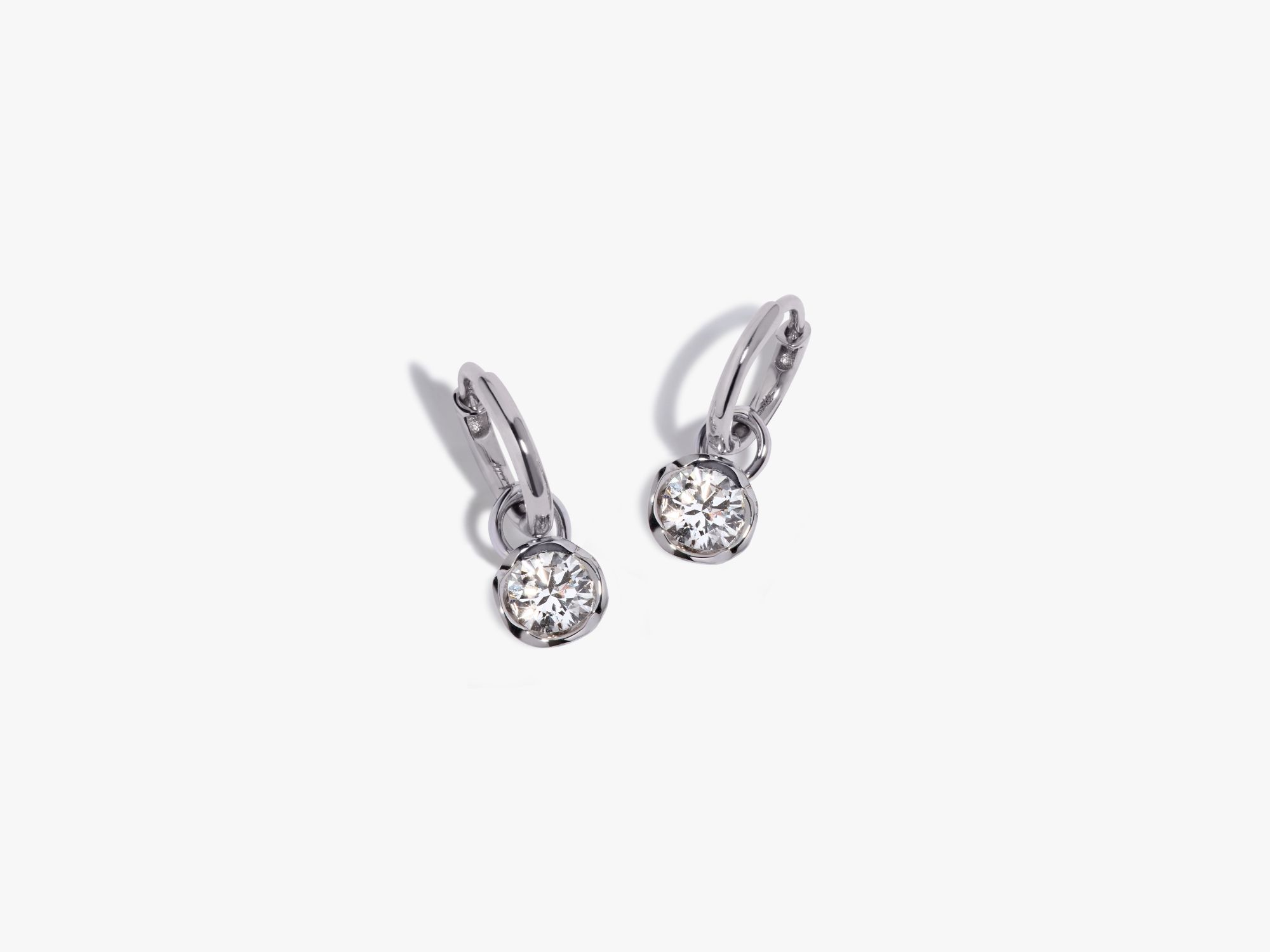 Small Hoop Whoopsie Daisy 0.70ct Diamond Earrings 