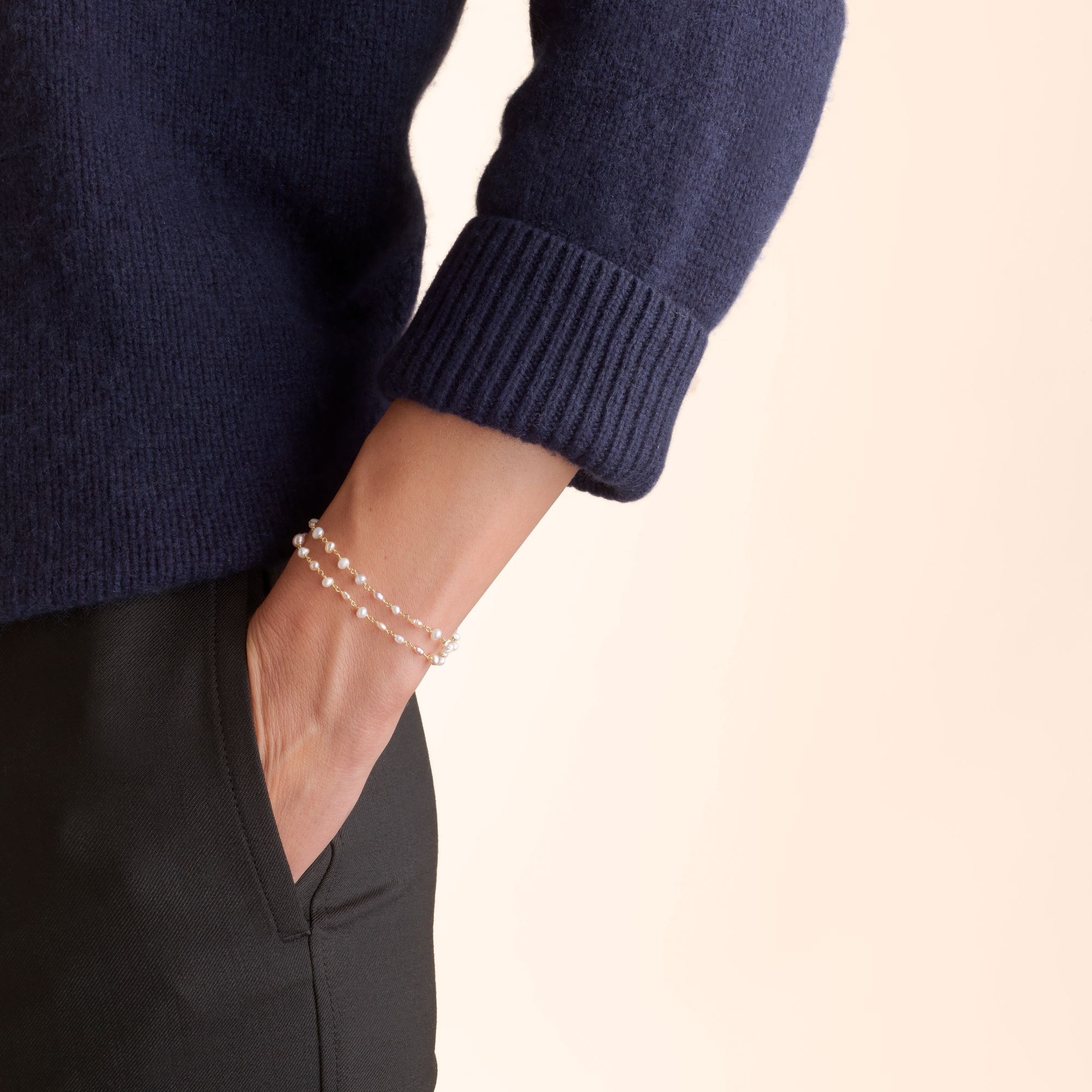 Seed Pearl Chain Bracelet