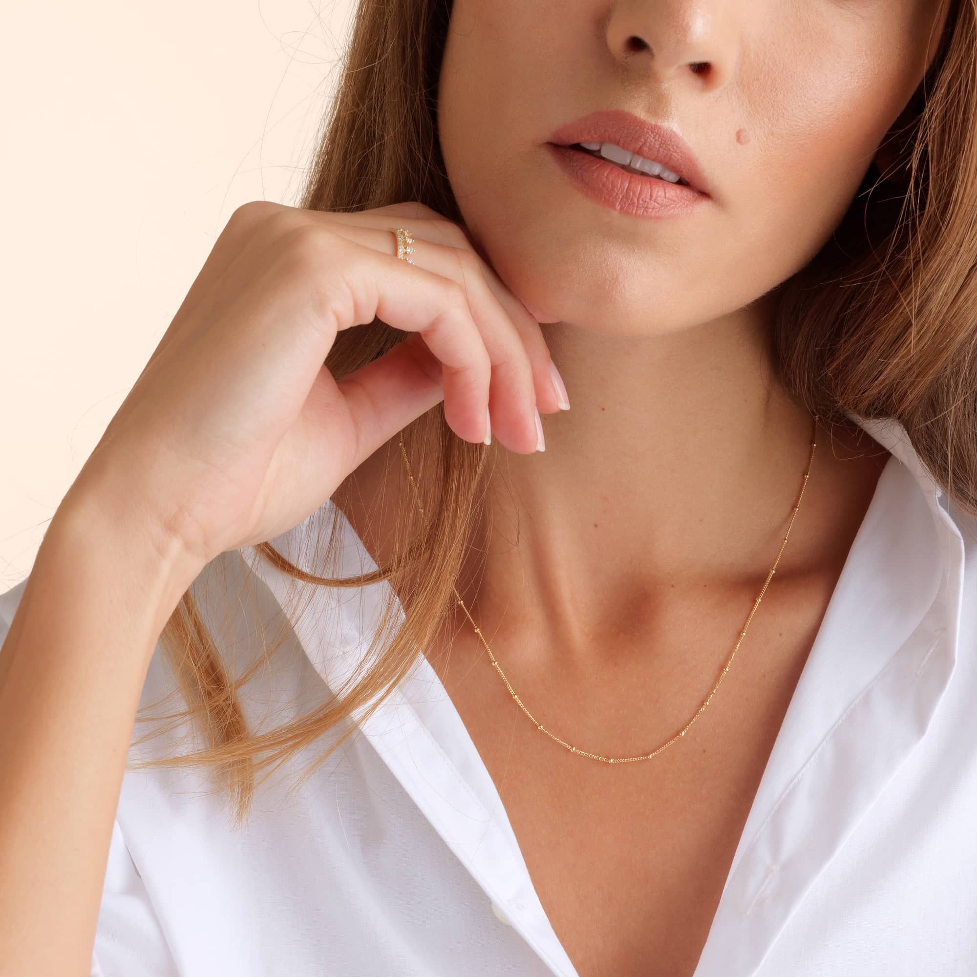 Saturn Short Chain Necklace