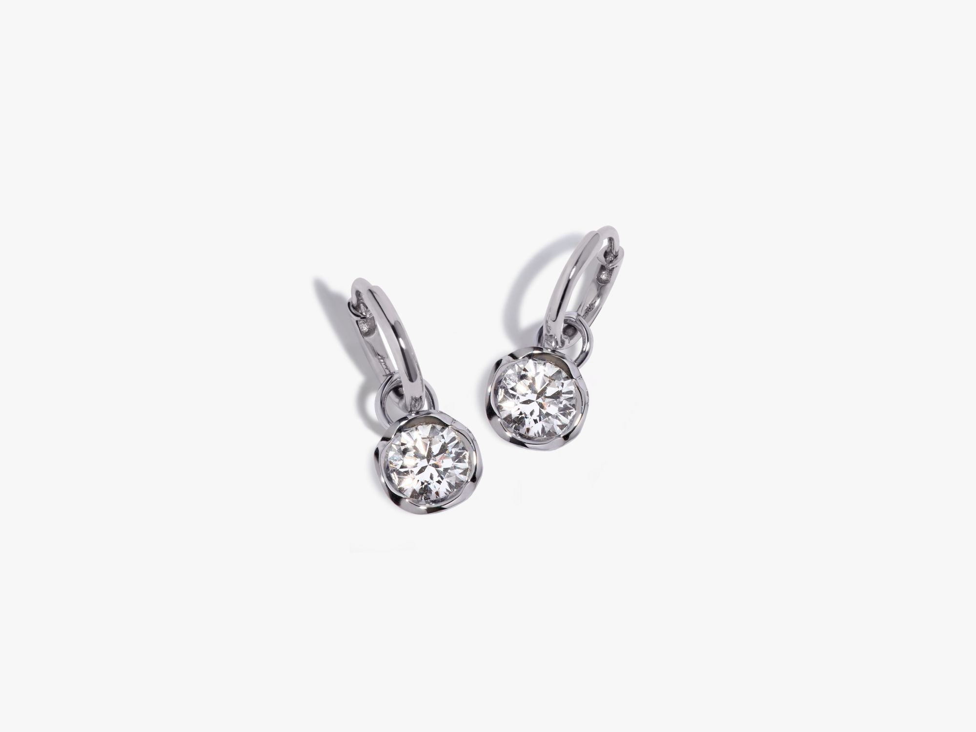 Small Hoop Whoopsie Daisy 1.50ct Diamond Earrings