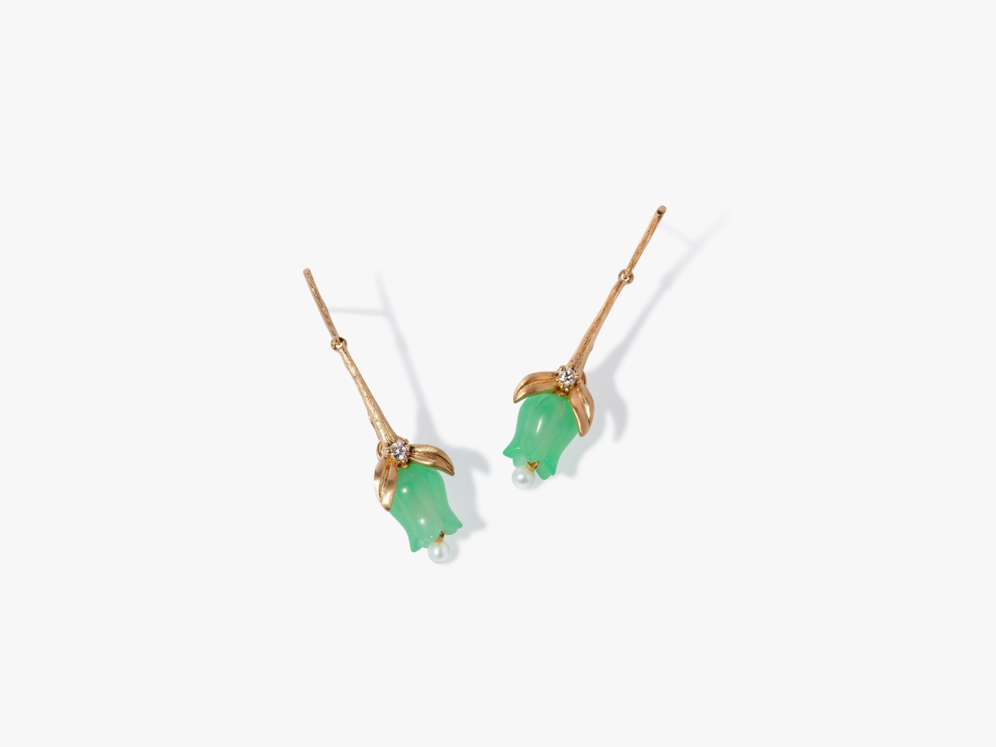 Tulips Stem Drop Earrings