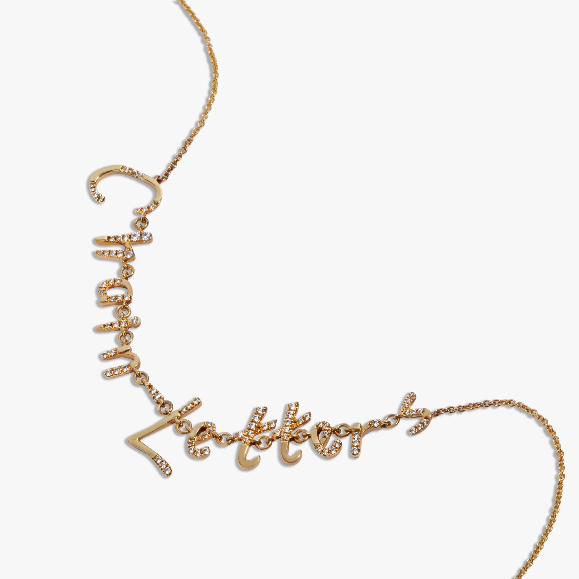 Chain Letters Personalised Necklace