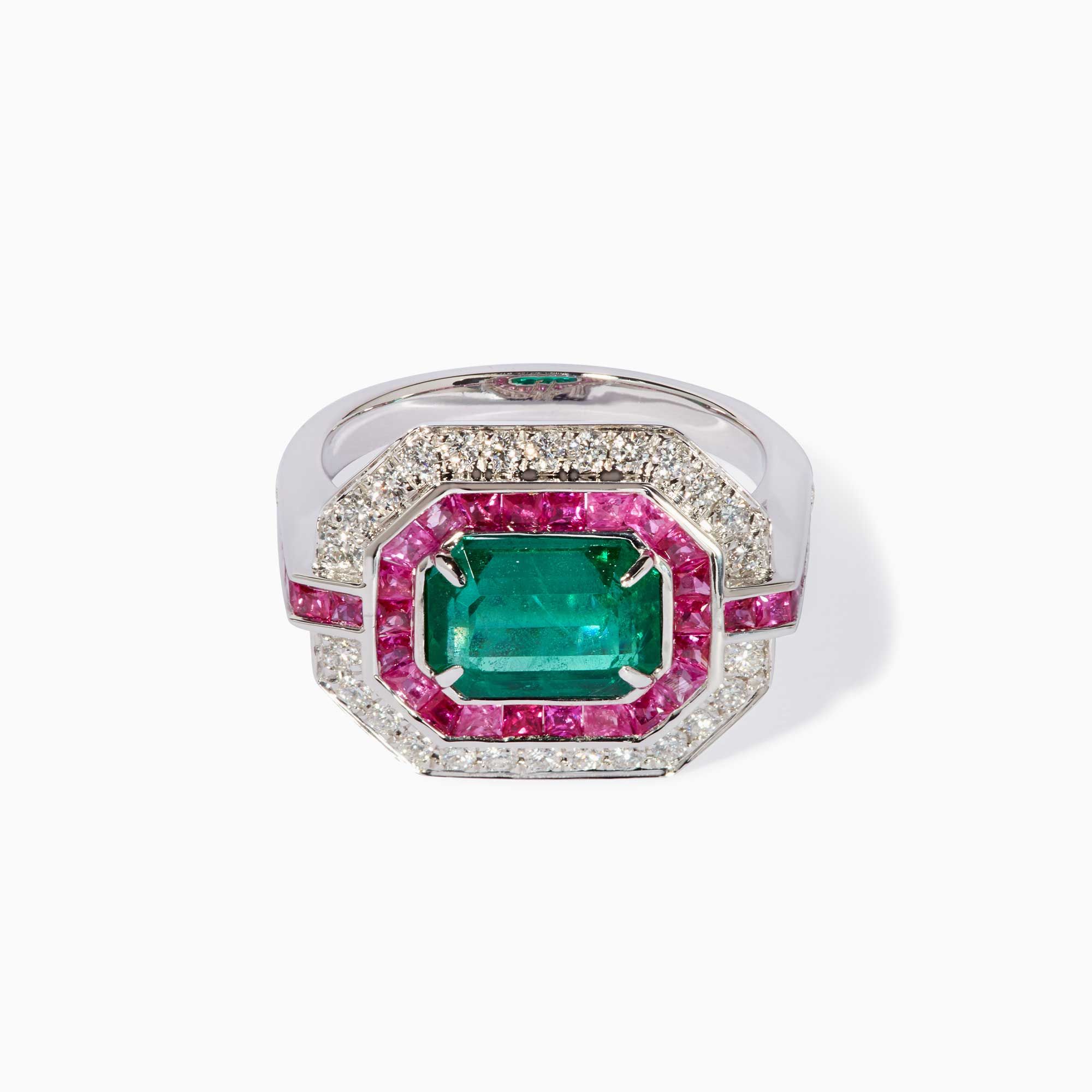 Emerald and Sapphire Ring