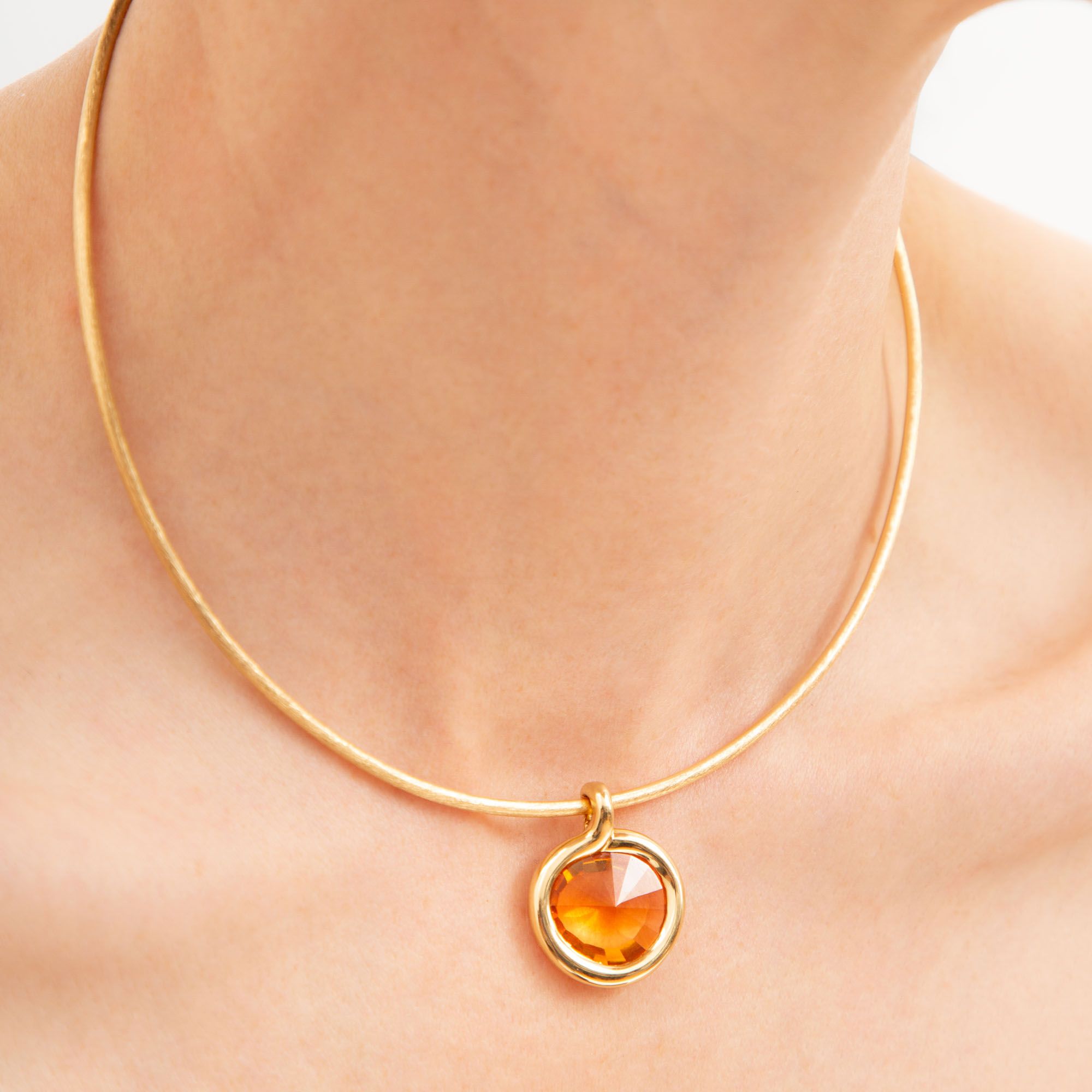 Sweetie Citrine Choker Necklace