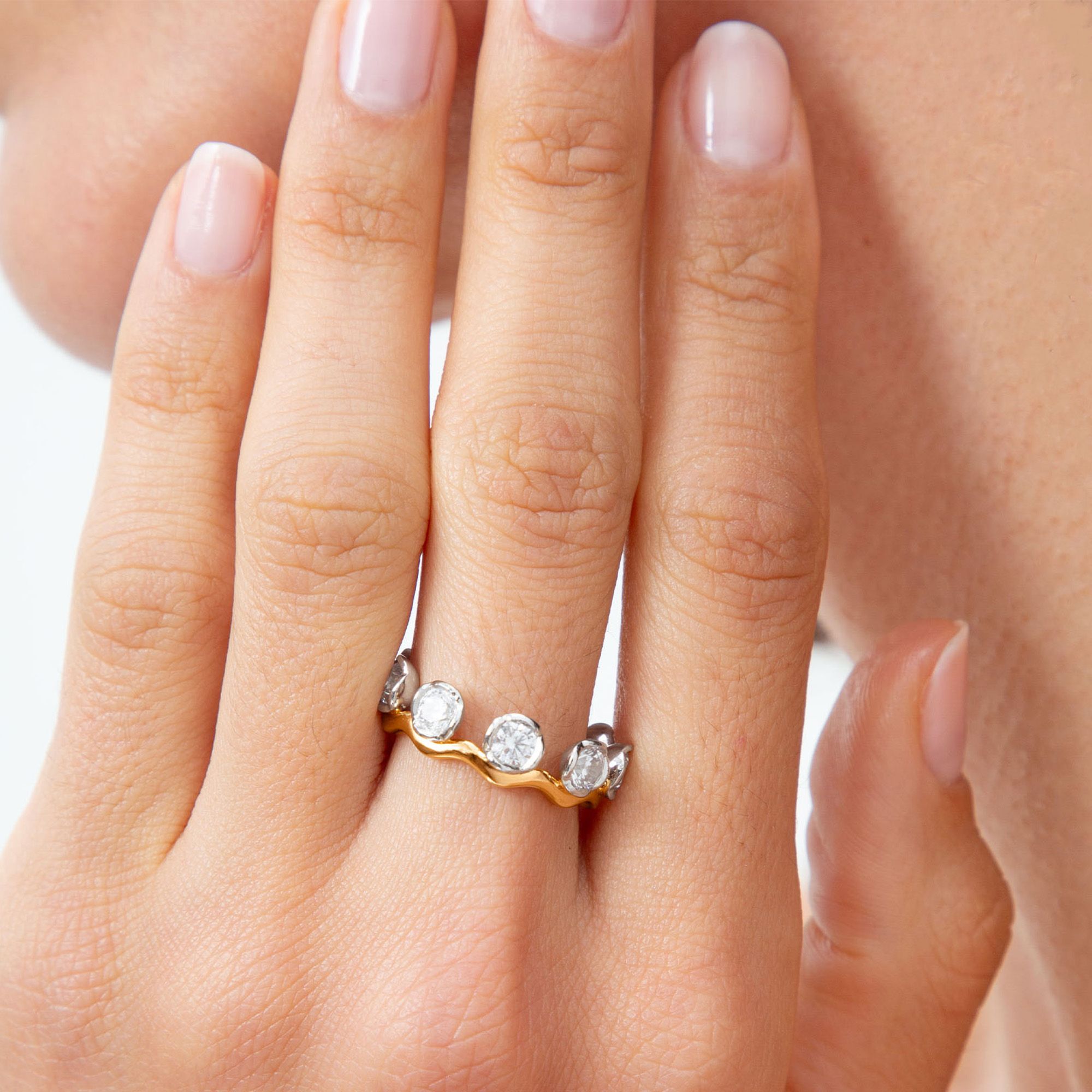 Whoopsie Daisy Bi-Colour Diamond Ring