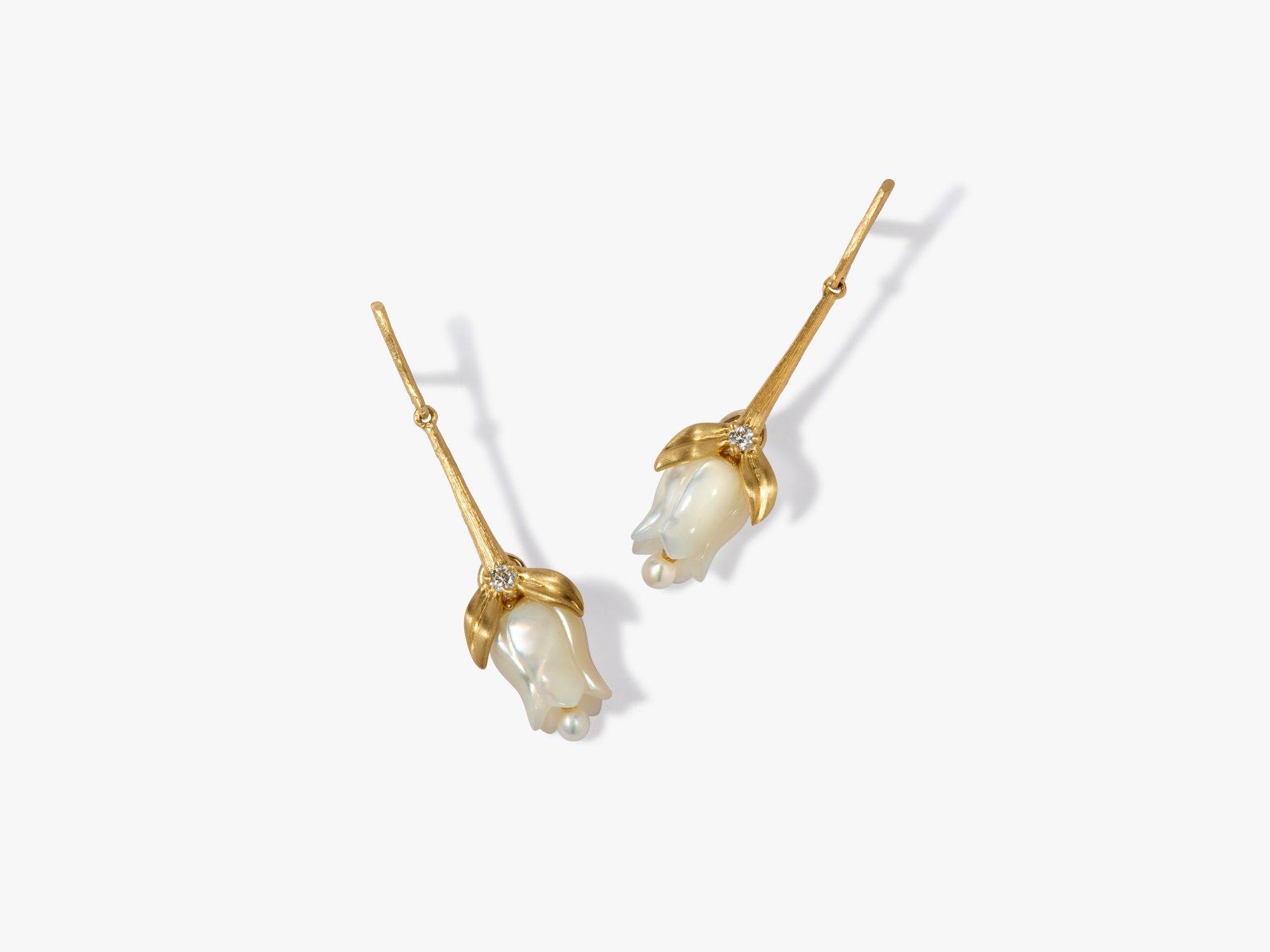 Tulips Stem Drop Earrings