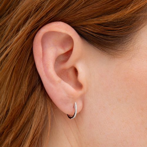 Eclipse Fine Hoop Earrings