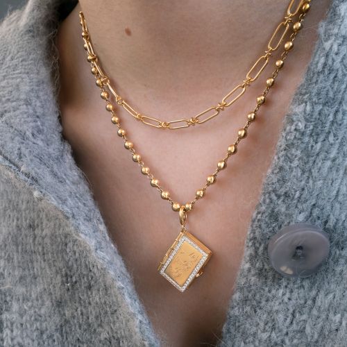 Book Locket Charm Pendant
