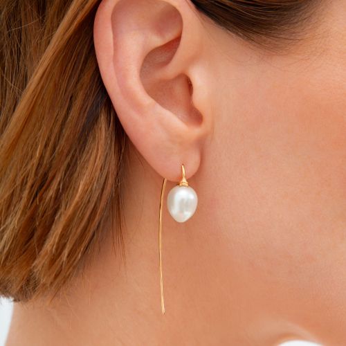 Pearl French Hook Earrings