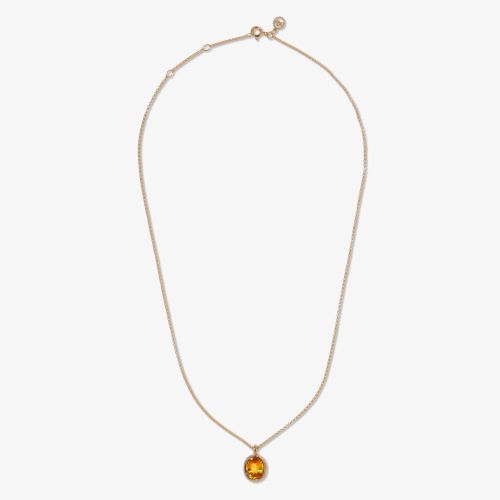 Citrine Drop Necklace 